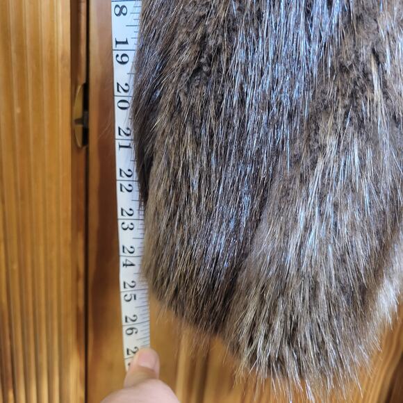 Handmade Unique one of a kind Vintage fur coat size Large - Picture 9 of 11
